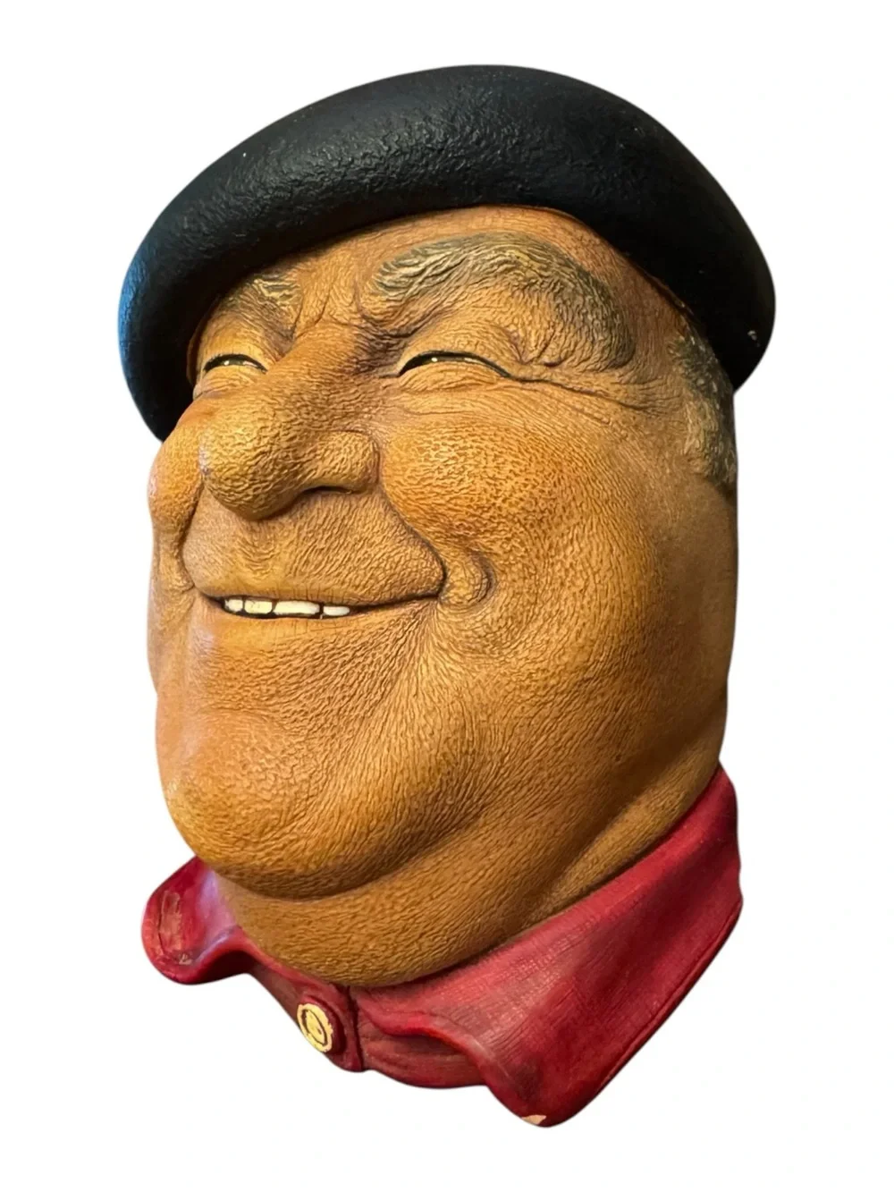 Bossons England PIERRE Chalkware Bust Figurine - Vintage 1971, Congleton